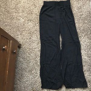 Loose black flare pants